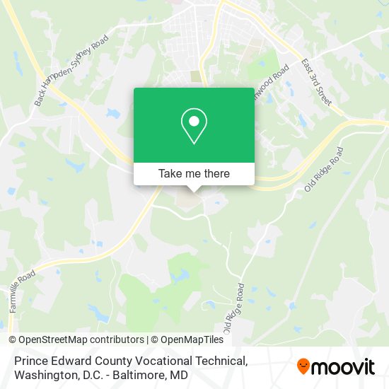 Mapa de Prince Edward County Vocational Technical