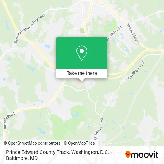 Prince Edward County Track map