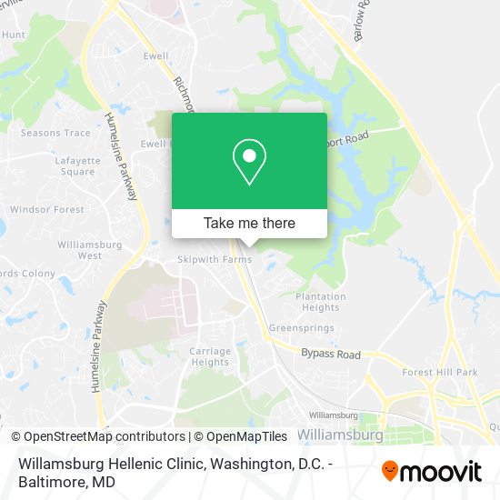 Willamsburg Hellenic Clinic map