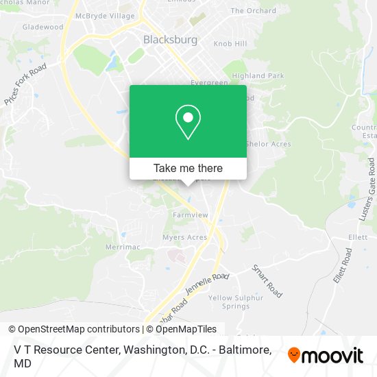 V T Resource Center map