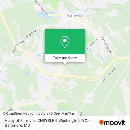 Mapa de Haley of Farmville CHRYSLER