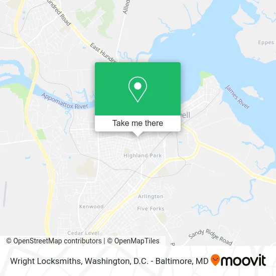 Wright Locksmiths map