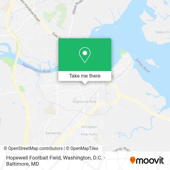 Hopewell Football Field map
