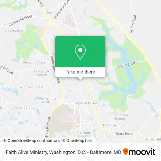 Faith Alive Ministry map