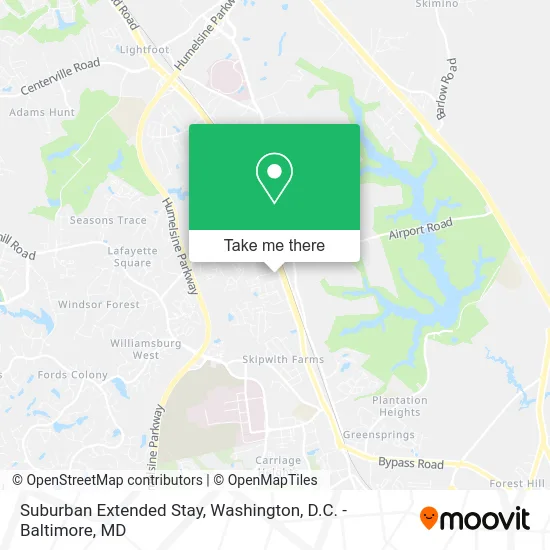 Suburban Extended Stay map