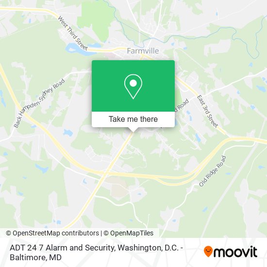 ADT 24 7 Alarm and Security map