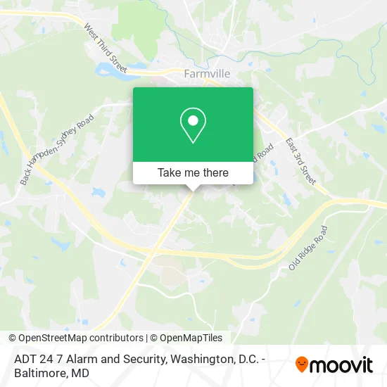 Mapa de ADT 24 7 Alarm and Security