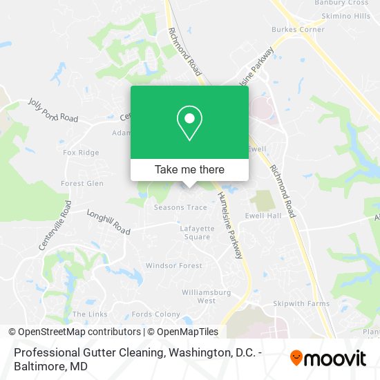 Mapa de Professional Gutter Cleaning