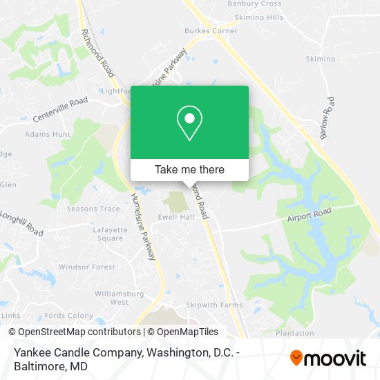 Mapa de Yankee Candle Company
