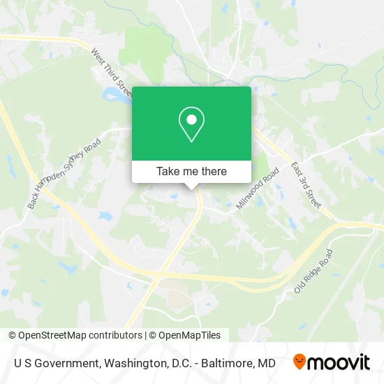 Mapa de U S Government