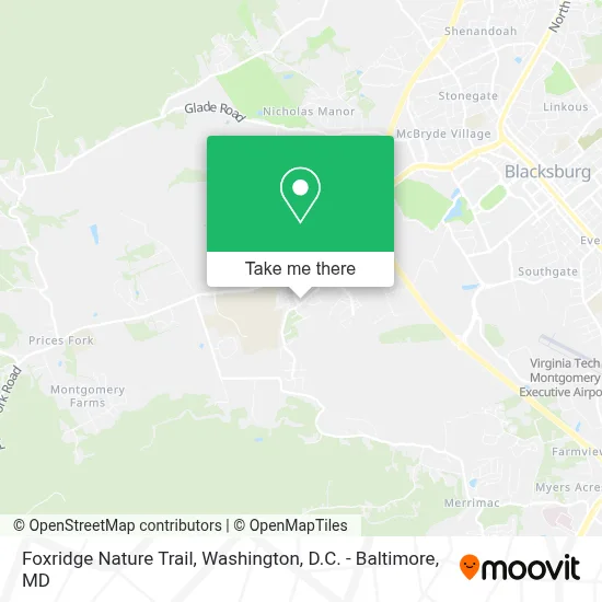 Foxridge Nature Trail map