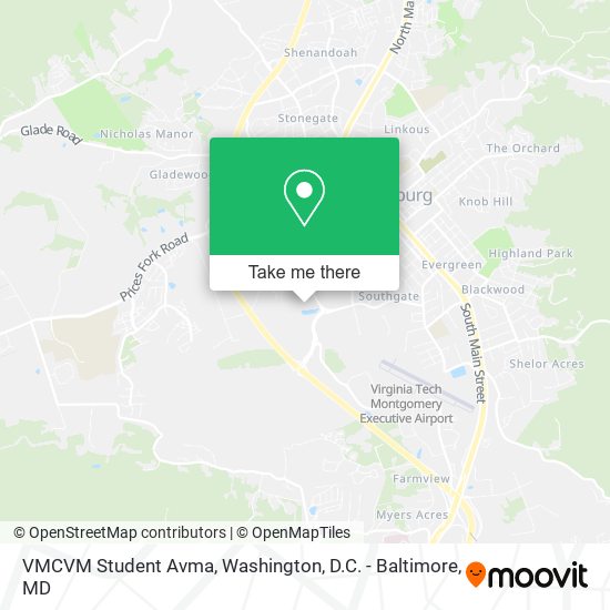 Mapa de VMCVM Student Avma