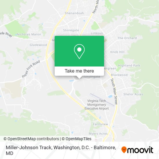 Mapa de Miller-Johnson Track