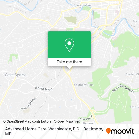 Mapa de Advanced Home Care