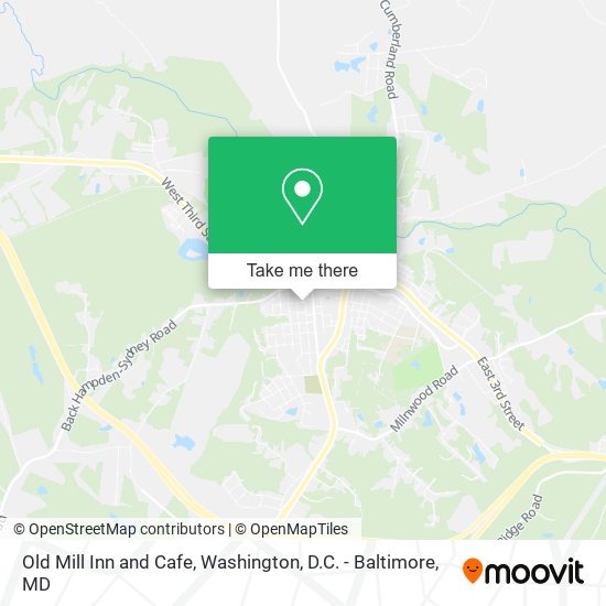 Old Mill Inn and Cafe map