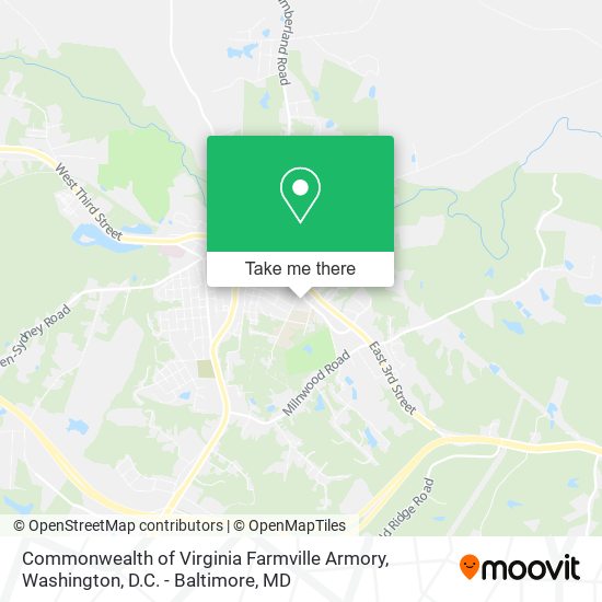 Commonwealth of Virginia Farmville Armory map