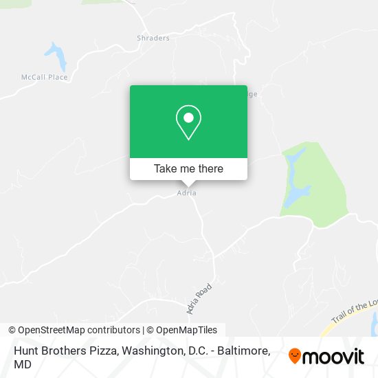 Hunt Brothers Pizza map