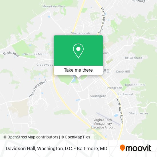 Davidson Hall map