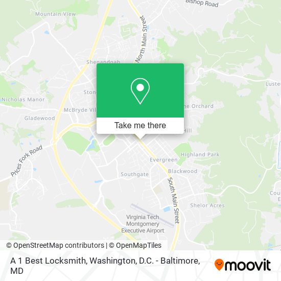 Mapa de A 1 Best Locksmith