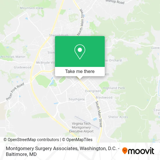 Montgomery Surgery Associates map