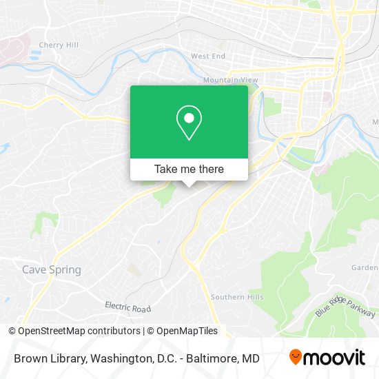 Brown Library map
