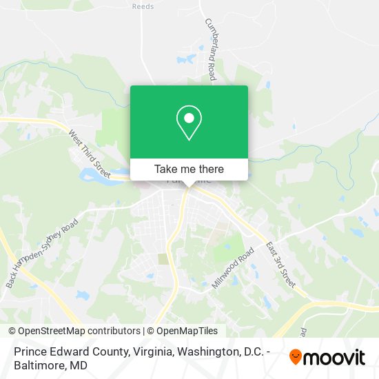 Prince Edward County, Virginia map