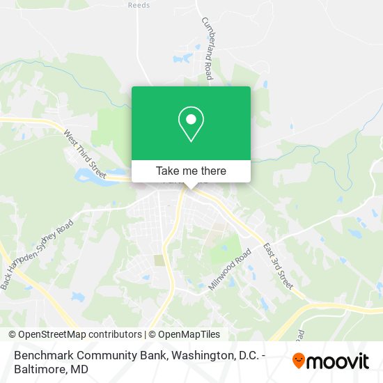 Mapa de Benchmark Community Bank