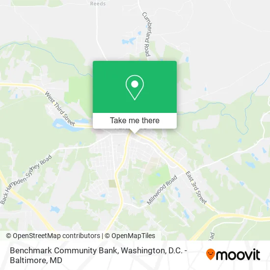 Benchmark Community Bank map