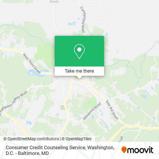 Consumer Credit Counseling Service map