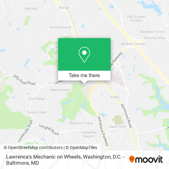 Mapa de Lawrence's Mechanic on Wheels