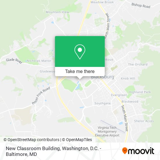 New Classroom Building map