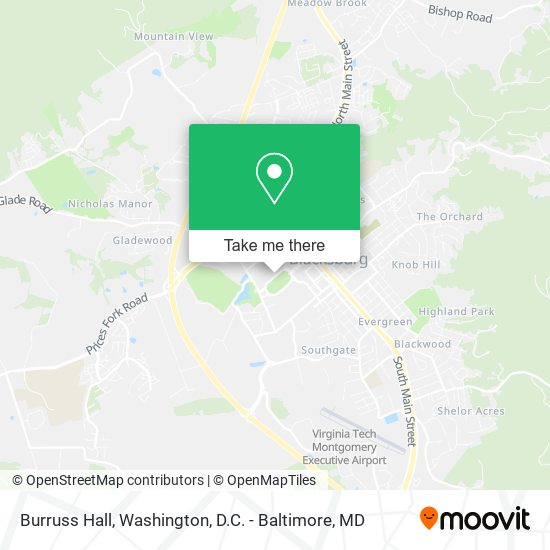 Burruss Hall map