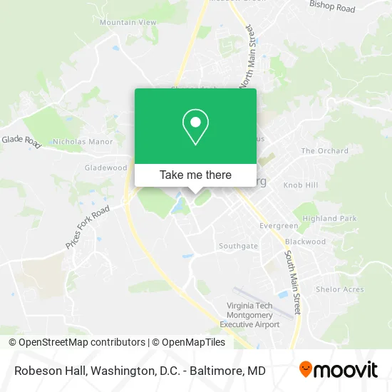 Mapa de Robeson Hall