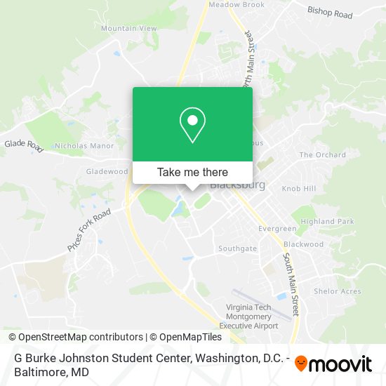 Mapa de G Burke Johnston Student Center