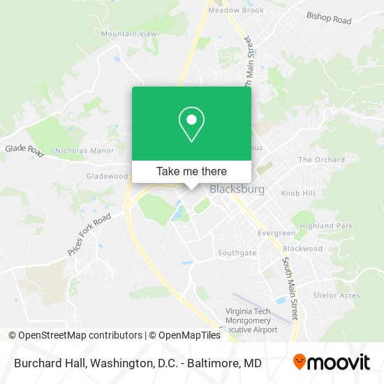 Mapa de Burchard Hall