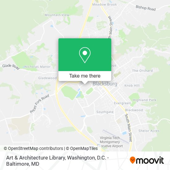 Mapa de Art & Architecture Library