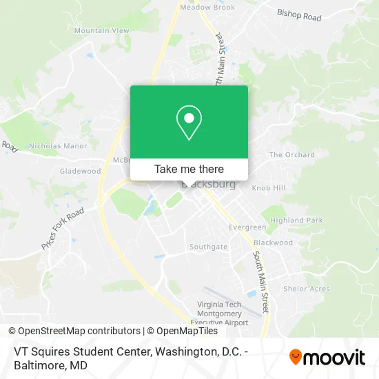 Mapa de VT Squires Student Center