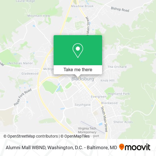Mapa de Alumni Mall WBND