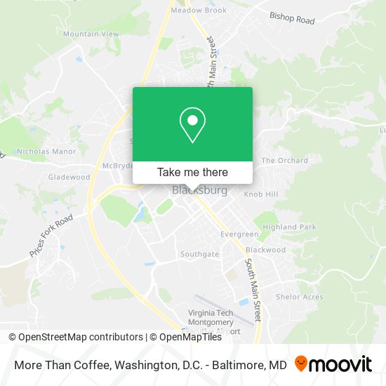 More Than Coffee map