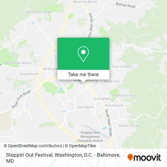Steppin' Out Festival map