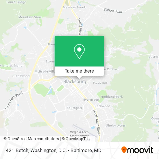 421 Betch map