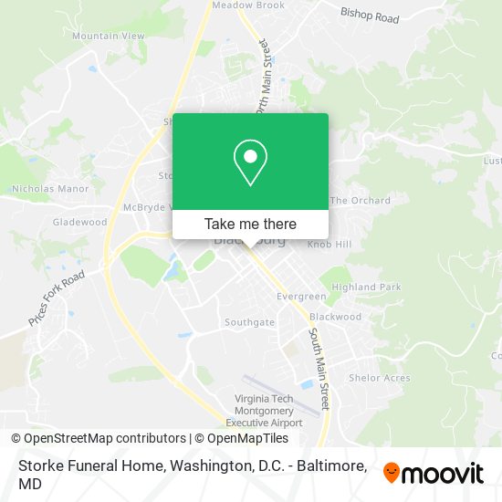 Mapa de Storke Funeral Home