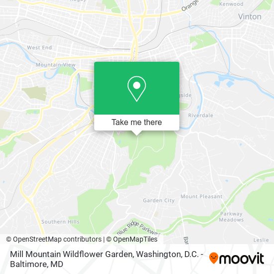 Mapa de Mill Mountain Wildflower Garden
