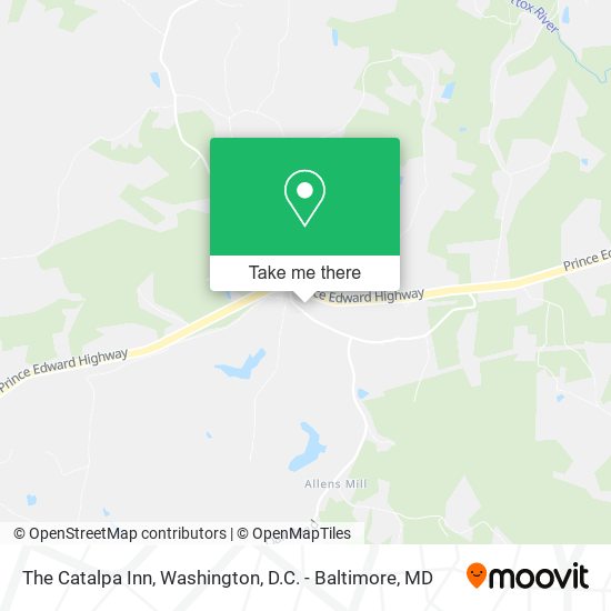 The Catalpa Inn map