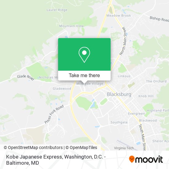 Kobe Japanese Express map