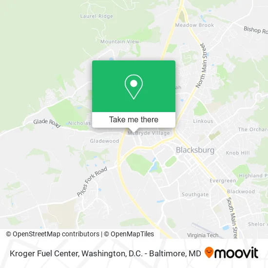 Mapa de Kroger Fuel Center