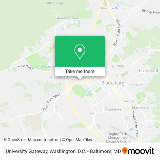 Mapa de University Gateway