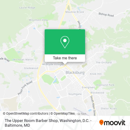 Mapa de The Upper Room Barber Shop