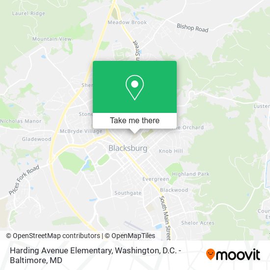 Harding Avenue Elementary map