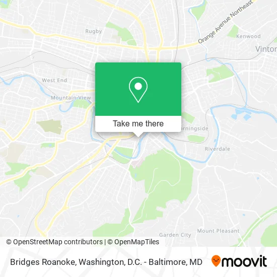 Bridges Roanoke map